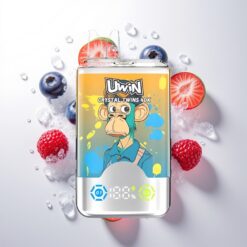 Uwin Crystal Twins 40000 Puffs Mesh Coil Blueberry Raspberry Cherry Ice Wholesale Australia