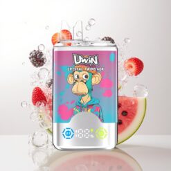 Uwin Crystal Twins 40000 Puffs Rechargeable Mesh Coil Watermelon Ice Mixed Berries Wholesale Australia