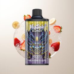 Vapsolo Super 15000 Puffs 40ml Strawberry Banana Wholesale Australia