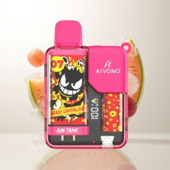 Aivono Aim-Tank 9500 Puffs 18ml Cherry Cantaloupe Wholesale Australia