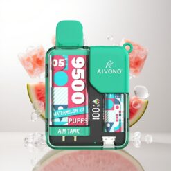 Aivono Aim Tank 9500 Puffs 18ml E-liquid Watermelon Ice Wholesale Australia
