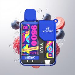 Aivono Aim-Tank 9500 Puffs 18ml LCD Display Rasp Blueberry Wholesale Australia