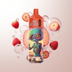 JNR Alien 10000 Puffs 850mAh Type-C Peach Berry Wholesale Australia
