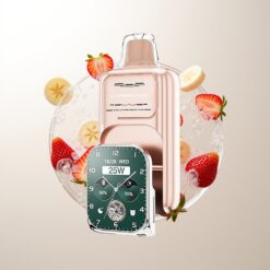 JNR VapeWatch 30000 Puffs 1000mAh Type-C Strawberry Banana Wholesale Australia