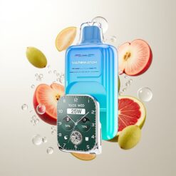 JNR VapeWatch 30000 Puffs Dual Mesh Coil Type-C Quick Charge Sour Apple Ice Wholesale Australia