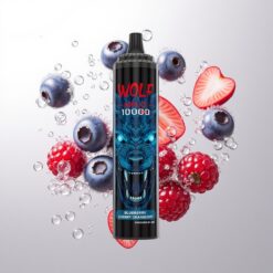 JNR Wolf Niplo 10000 Puffs 20ml Blueberry Cherry Cranberry Wholesale Australia